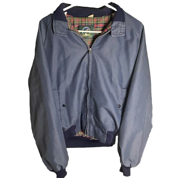 Vintage 70’s/80’s Ozark Trail USA Union Made Navy Blue Bomber Jacket - Picture 1 of 4